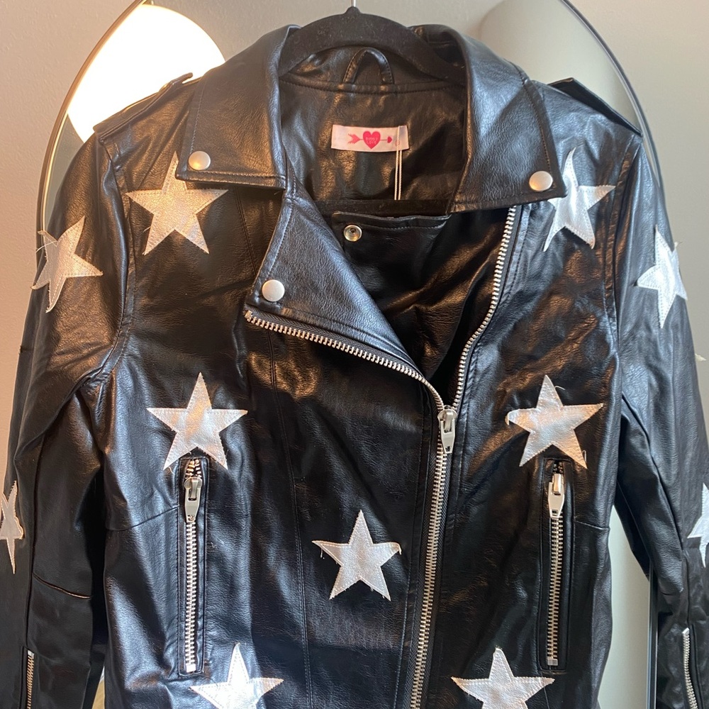 BRAND NEW Black Leather Jacket
